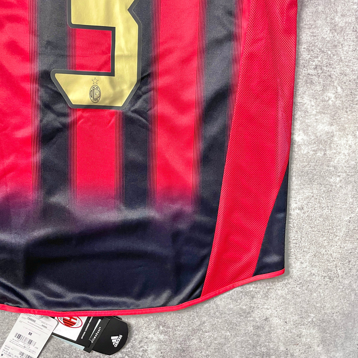 【BNWT正規品2004-2005 adidas AC Milan home MALDINI #3】