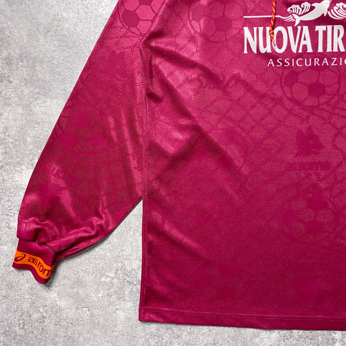 【正規品1994-1995 asics AS ROMA home L/S shirt】