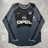 【正規選手支給品2001-2002 NIKE Paris Saint-Germain third L/S shirt】