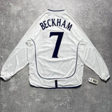 【BNWT正規品2001-2003 UMBRO England Home L/S Beckham #7】