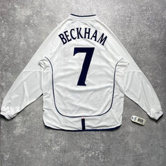 【BNWT正規品2001-2003 UMBRO England Home L/S Beckham #7】