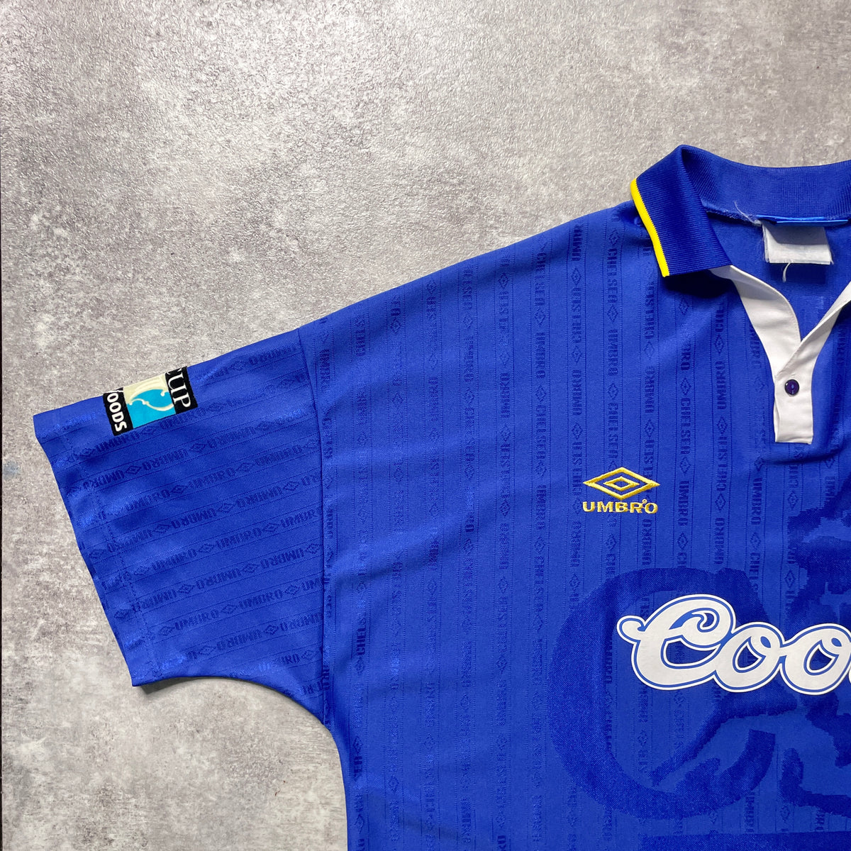 【正規品1995-1997 UMBRO Chelsea home 1997 FA CUP FINAL GULLIT #4】