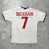 【正規品1999-2001 Umbro England home Beckham #7】