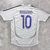【正規品2006-2007 adidas Real Madrid home ROBINHO #10】