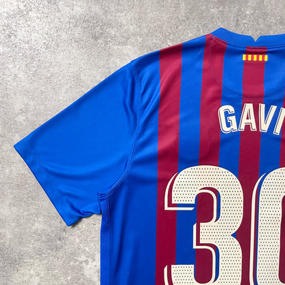【正規品2021-2022 NIKE Barcelona home GAVI #30】
