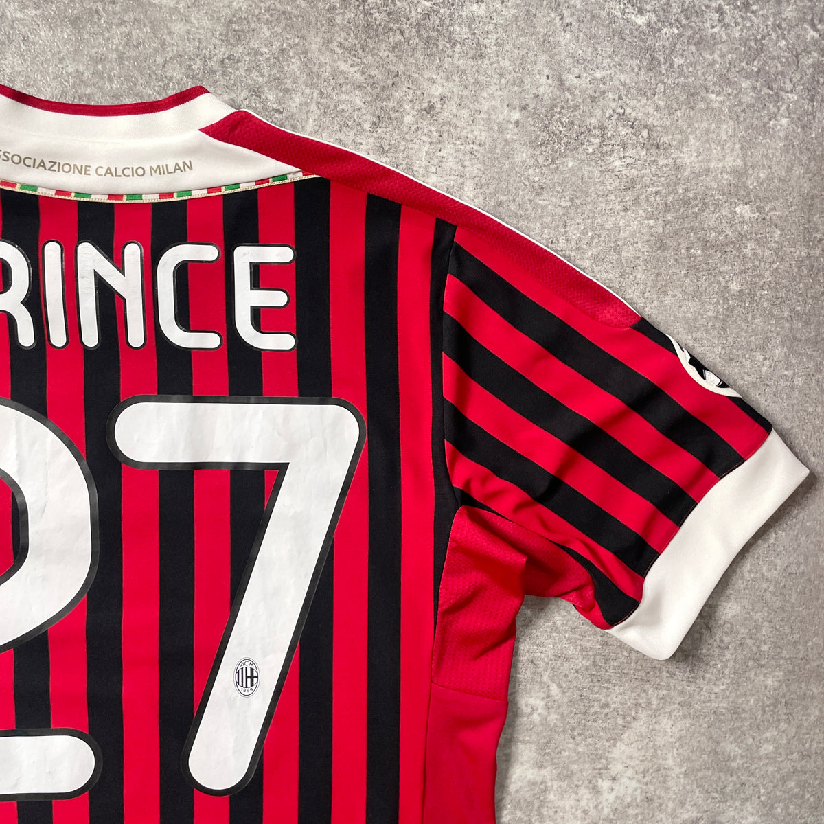 【正規品2011-2012 adidas AC Milan home PRINCE #27】