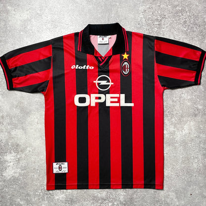 【正規品1997-1998 Lotto AC Milan home shirt】
