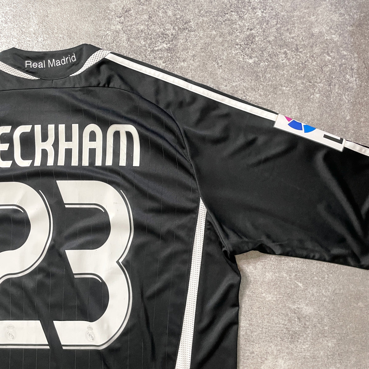 【正規選手支給品2006-2007 adidas Real Madrid away L/S Beckham #23】