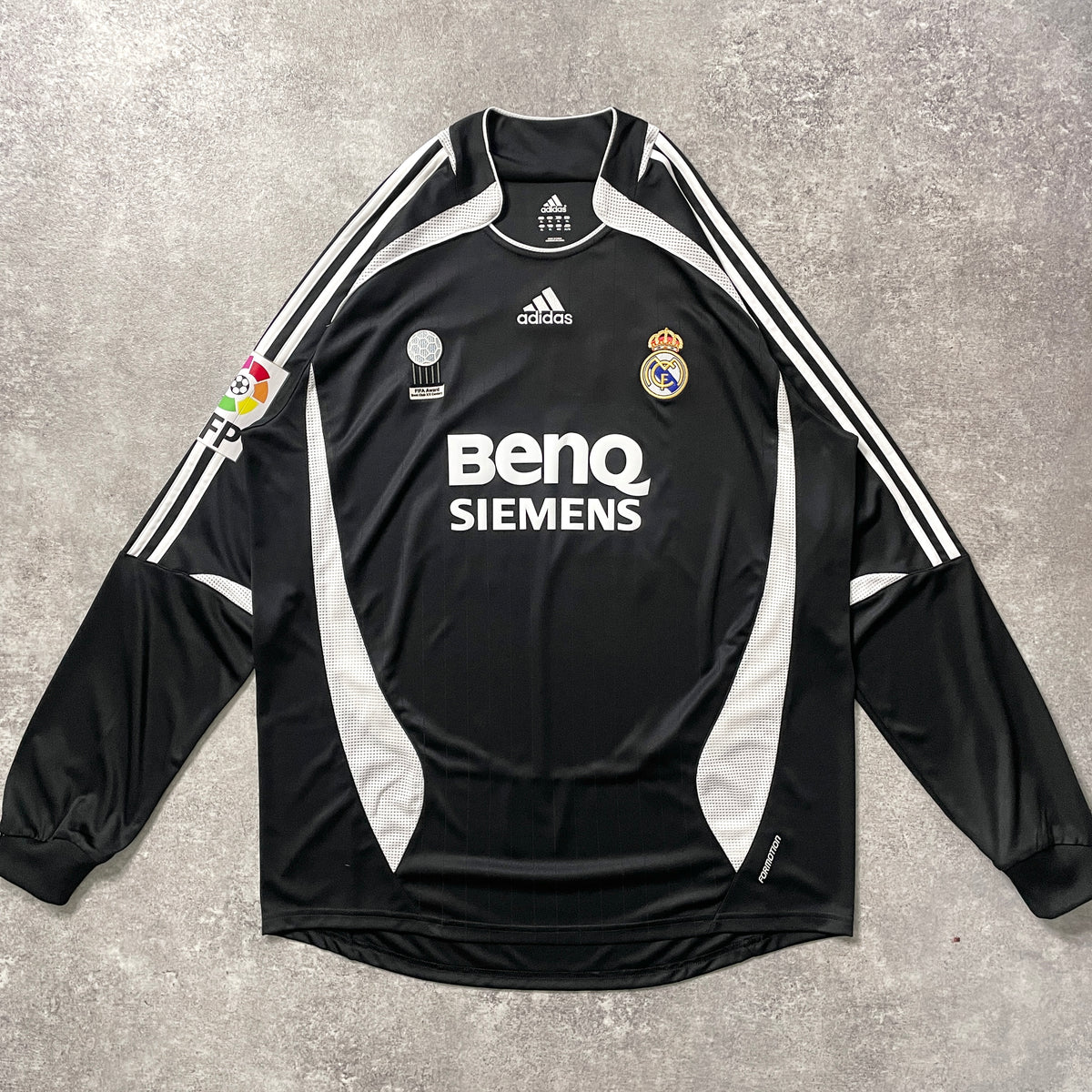 【正規選手支給品2006-2007 adidas Real Madrid away L/S Beckham #23】