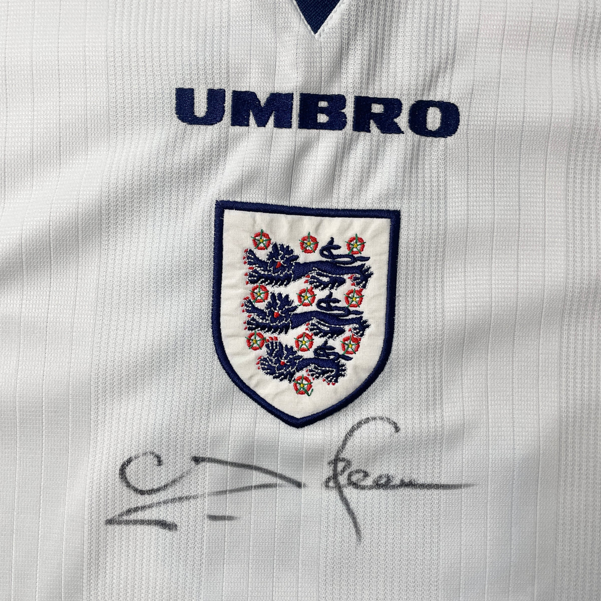 【正規選手支給品1995(-1997) UMBRO England home L/S Pearce #3】
