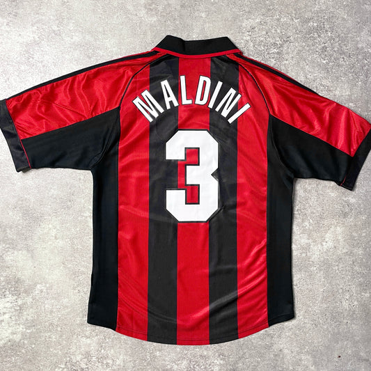 【正規品1998-1999 adidas AC Milan home MALDINI #3】