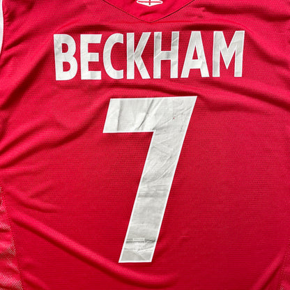 【正規品2004-2006 Umbro England away L/S Beckham #7】