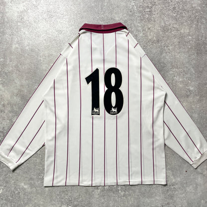 【正規品2002-2003 Fila West Ham United away L/S #18】