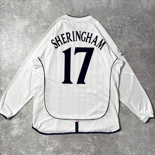 【正規品2001-2003 UMBRO England home L/S SHERINGHAM #17】