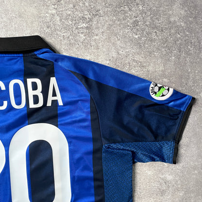 【正規品2001-2002 NIKE Inter Milan home RECOBA #20】