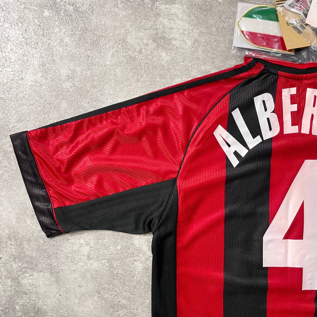 【BNWT正規品1998-1999 adidas AC Milan home ALBERTINI #4】