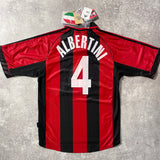 【BNWT正規品1998-1999 adidas AC Milan home ALBERTINI #4】