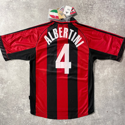 【BNWT正規品1998-1999 adidas AC Milan home ALBERTINI #4】