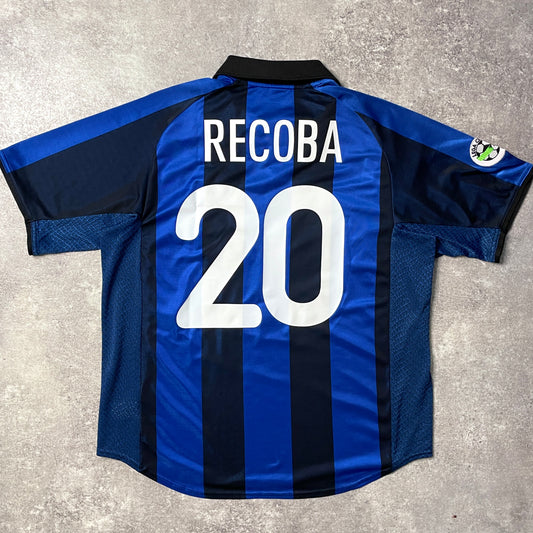 【正規品2001-2002 NIKE Inter Milan home RECOBA #20】