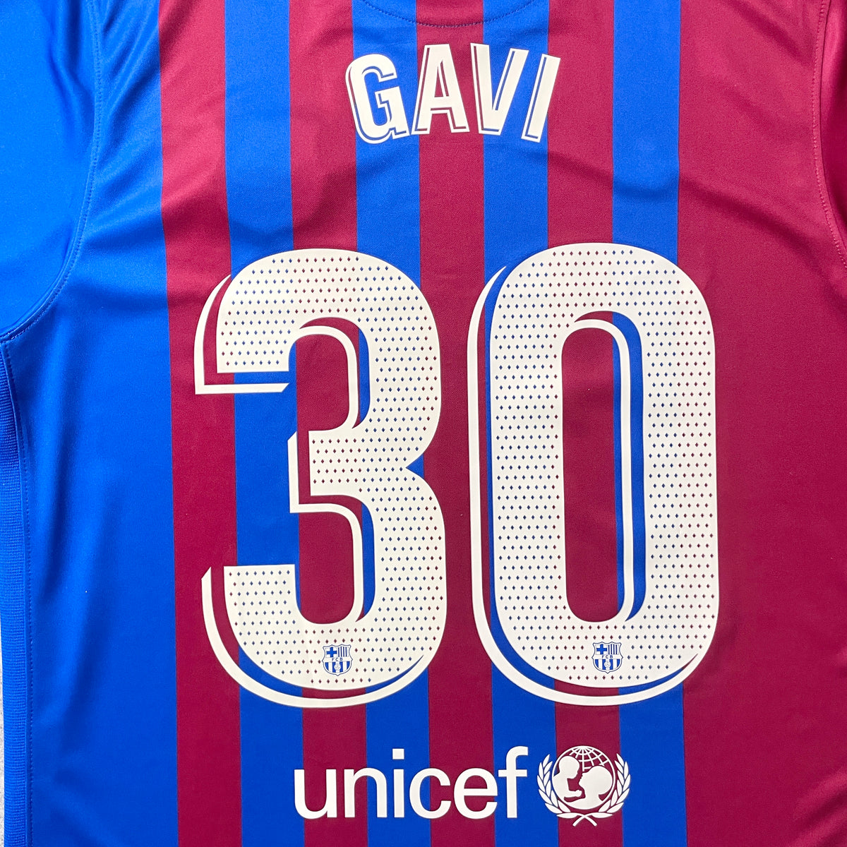 【正規品2021-2022 NIKE Barcelona home GAVI #30】