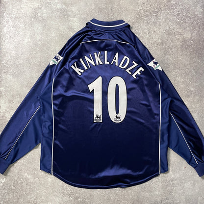 【正規品2000-2001 Derby County L/S KINKLADZE #10】