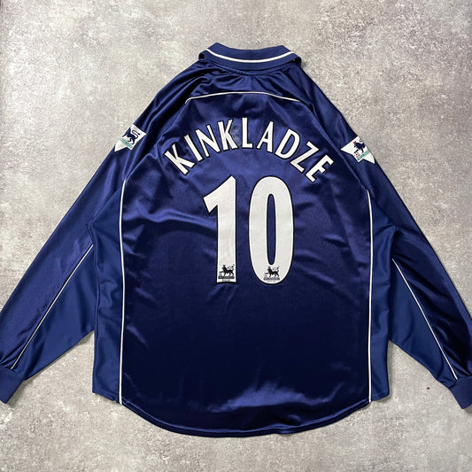 【正規品2000-2001 Derby County L/S KINKLADZE #10】