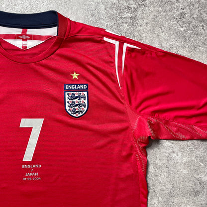 【正規品2004-2006 Umbro England away L/S Beckham #7】