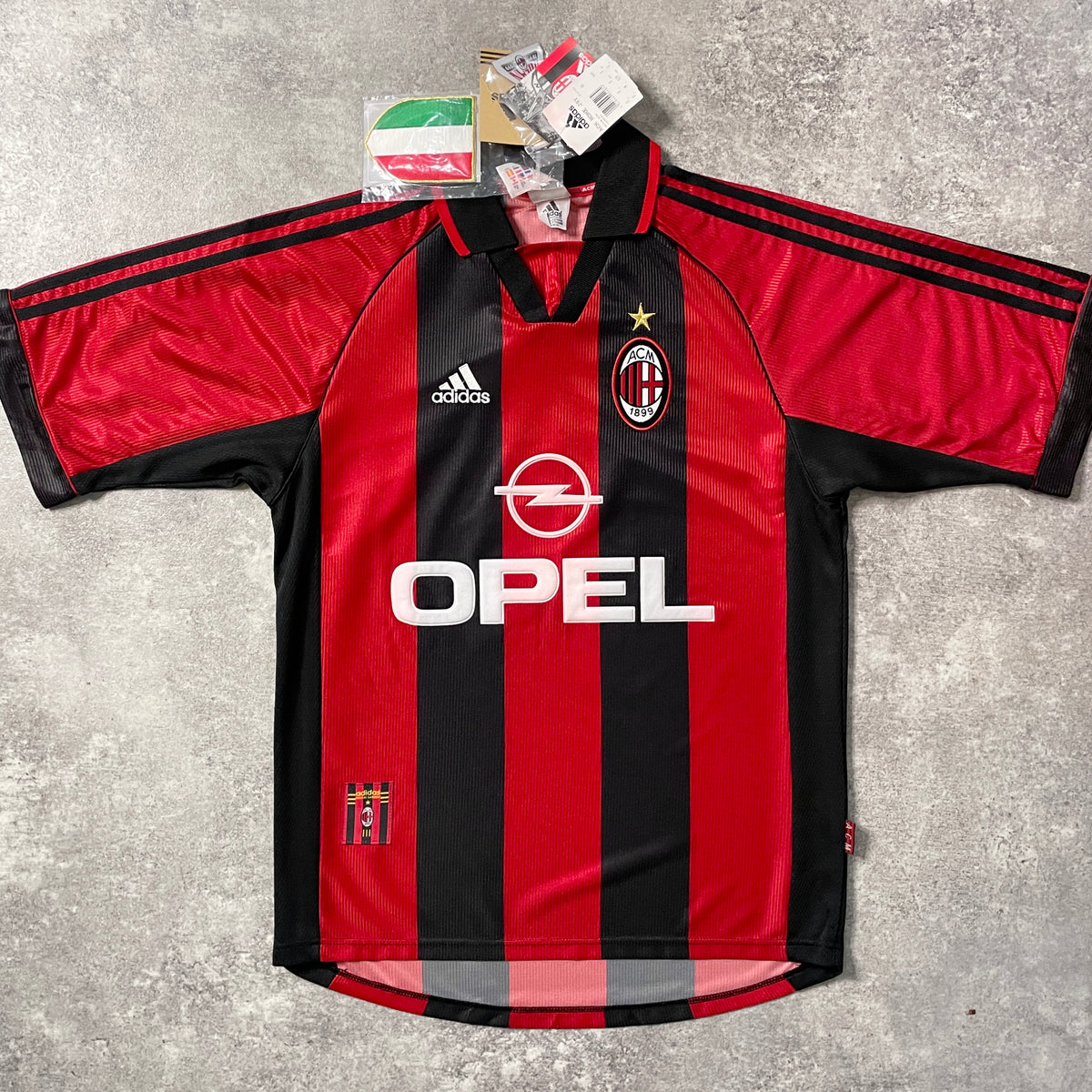 【BNWT正規品1998-1999 adidas AC Milan home ALBERTINI #4】