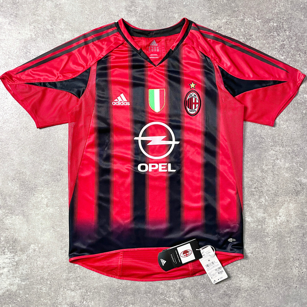 【BNWT正規品2004-2005 adidas AC Milan home MALDINI #3】