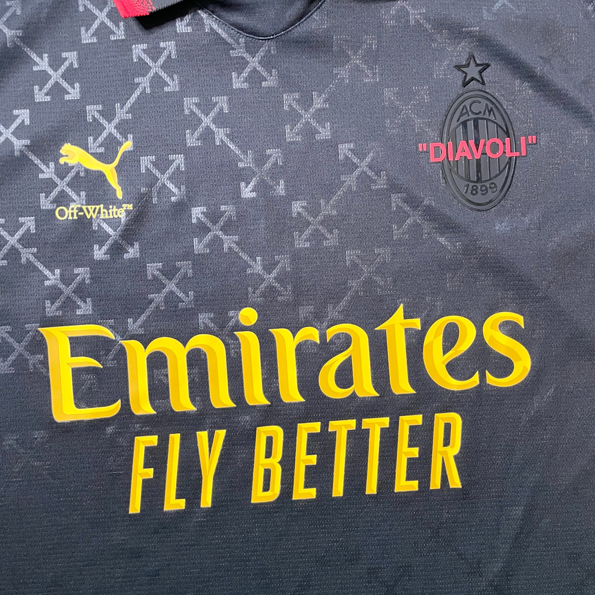 【正規品2024-2025 adidas Off White AC Milan 4th shirt】