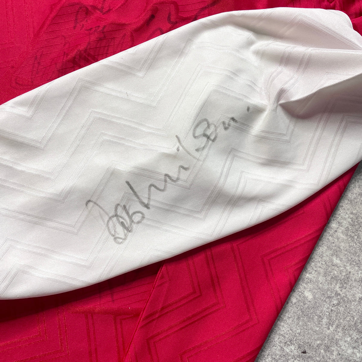 【正規品1996-1998 NIKE Arsenal home L/S shirt 歴代選手サイン入】
