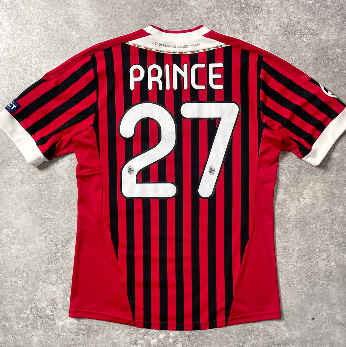 【正規品2011-2012 adidas AC Milan home PRINCE #27】