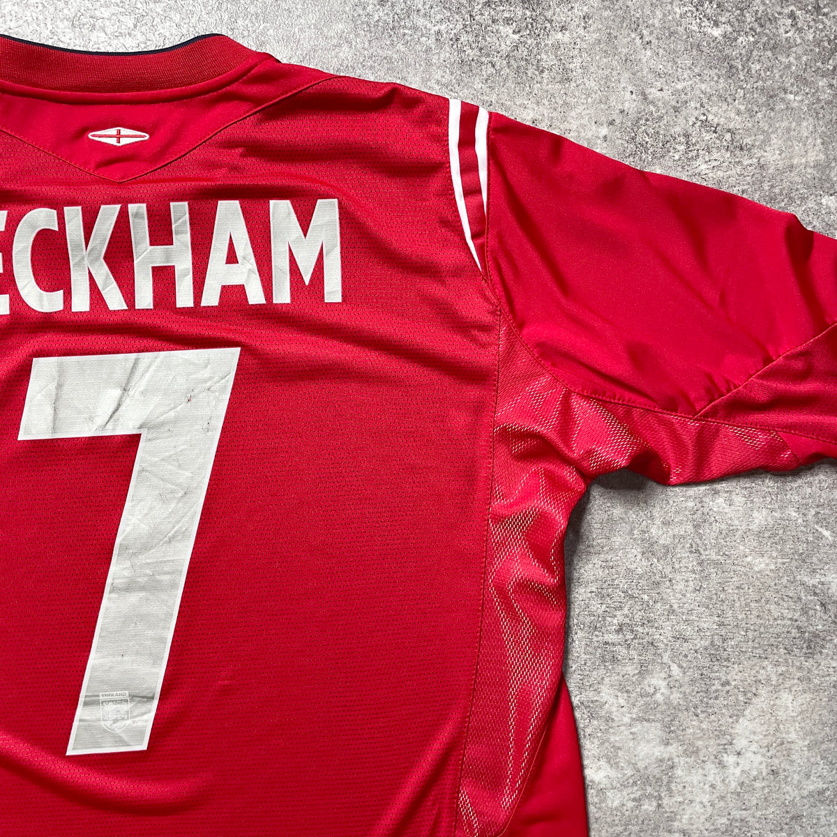 【正規品2004-2006 Umbro England away L/S Beckham #7】