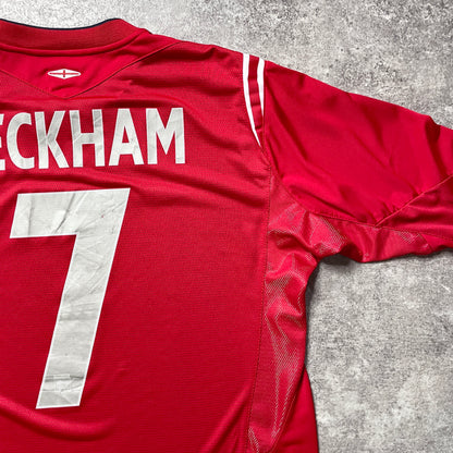 【正規品2004-2006 Umbro England away L/S Beckham #7】