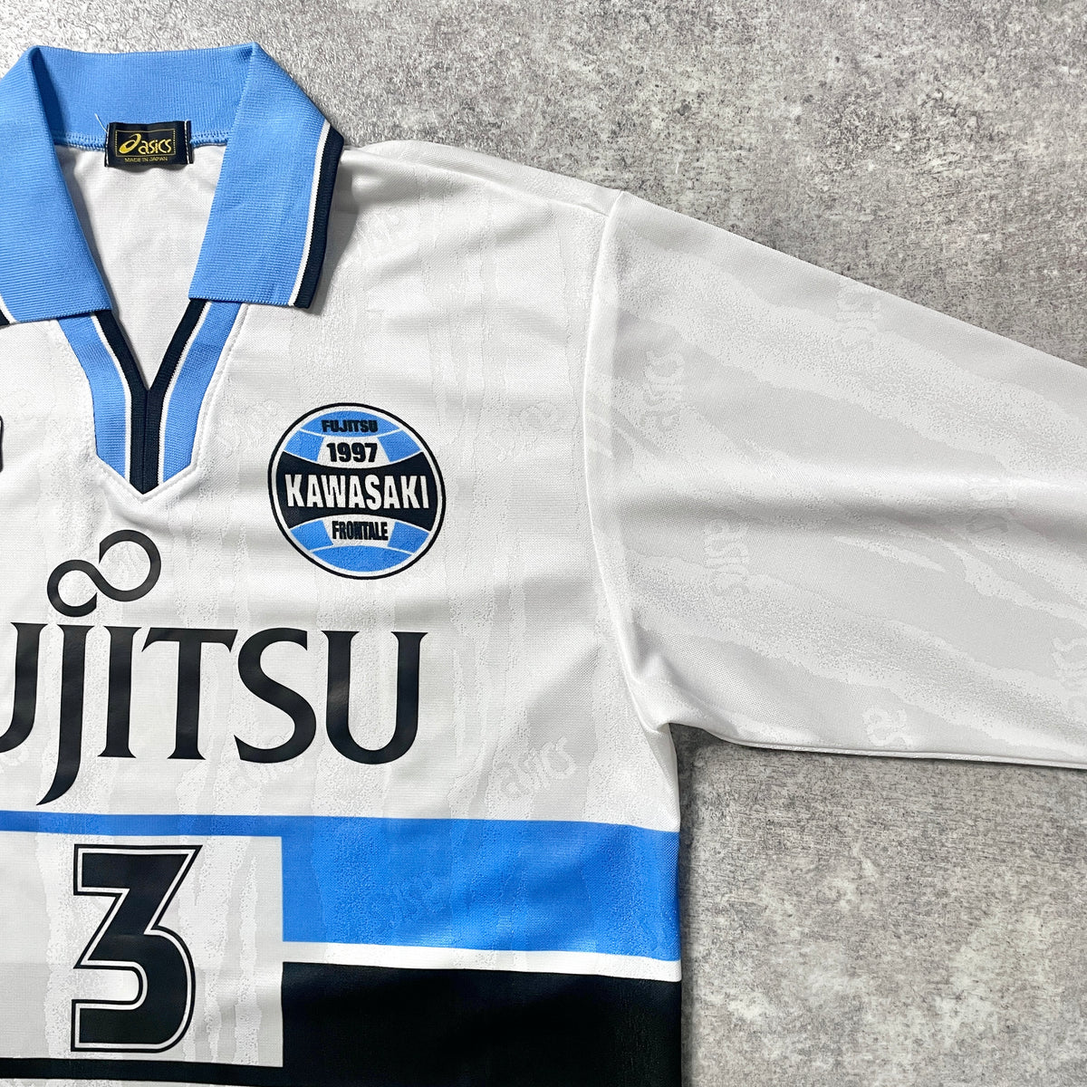 【正規選手支給品1999-2003 asics KAWASAKI Frontale away L/S #3】