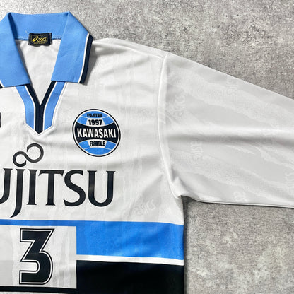 【正規選手支給品1999-2003 asics KAWASAKI Frontale away L/S #3】