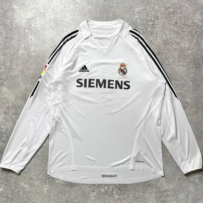 【正規選手支給品2005-2006 adidas Real Madrid home L/S Ronaldo #9】