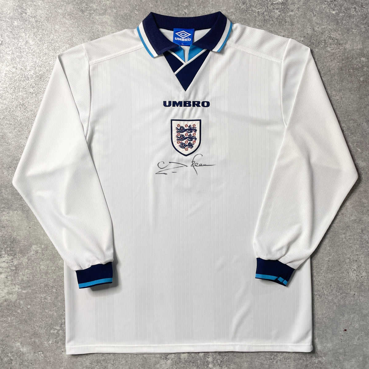 【正規選手支給品1995(-1997) UMBRO England home L/S Pearce #3】