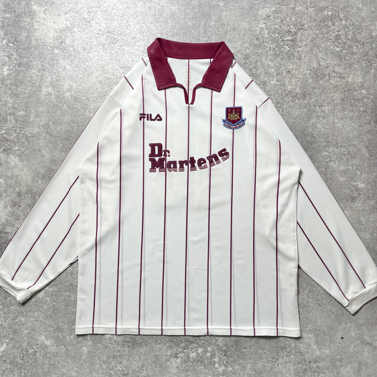 【正規品2002-2003 Fila West Ham United away L/S #18】