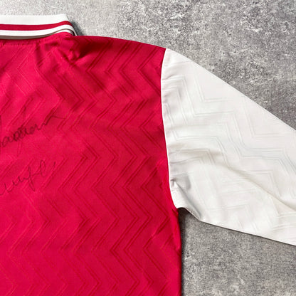 【正規品1996-1998 NIKE Arsenal home L/S shirt 歴代選手サイン入】