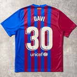 【正規品2021-2022 NIKE Barcelona home GAVI #30】