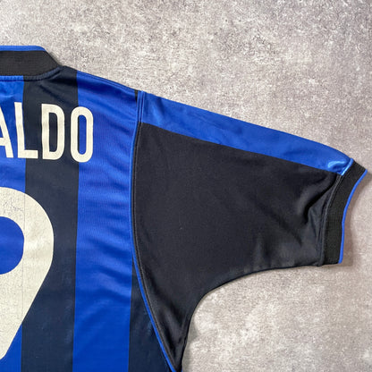 【正規品2000-2001 NIKE Inter Milan home Ronaldo #9】