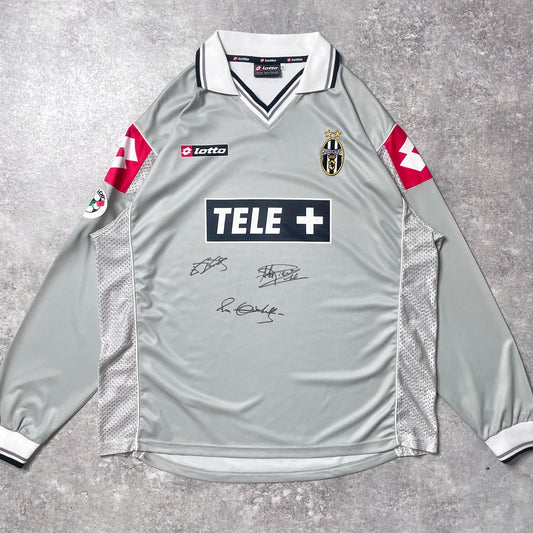 【正規選手支給品2000-2001 Lotto Juventus away L/S shirt】