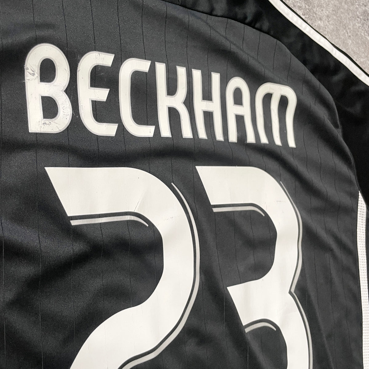 【正規選手支給品2006-2007 adidas Real Madrid away L/S Beckham #23】