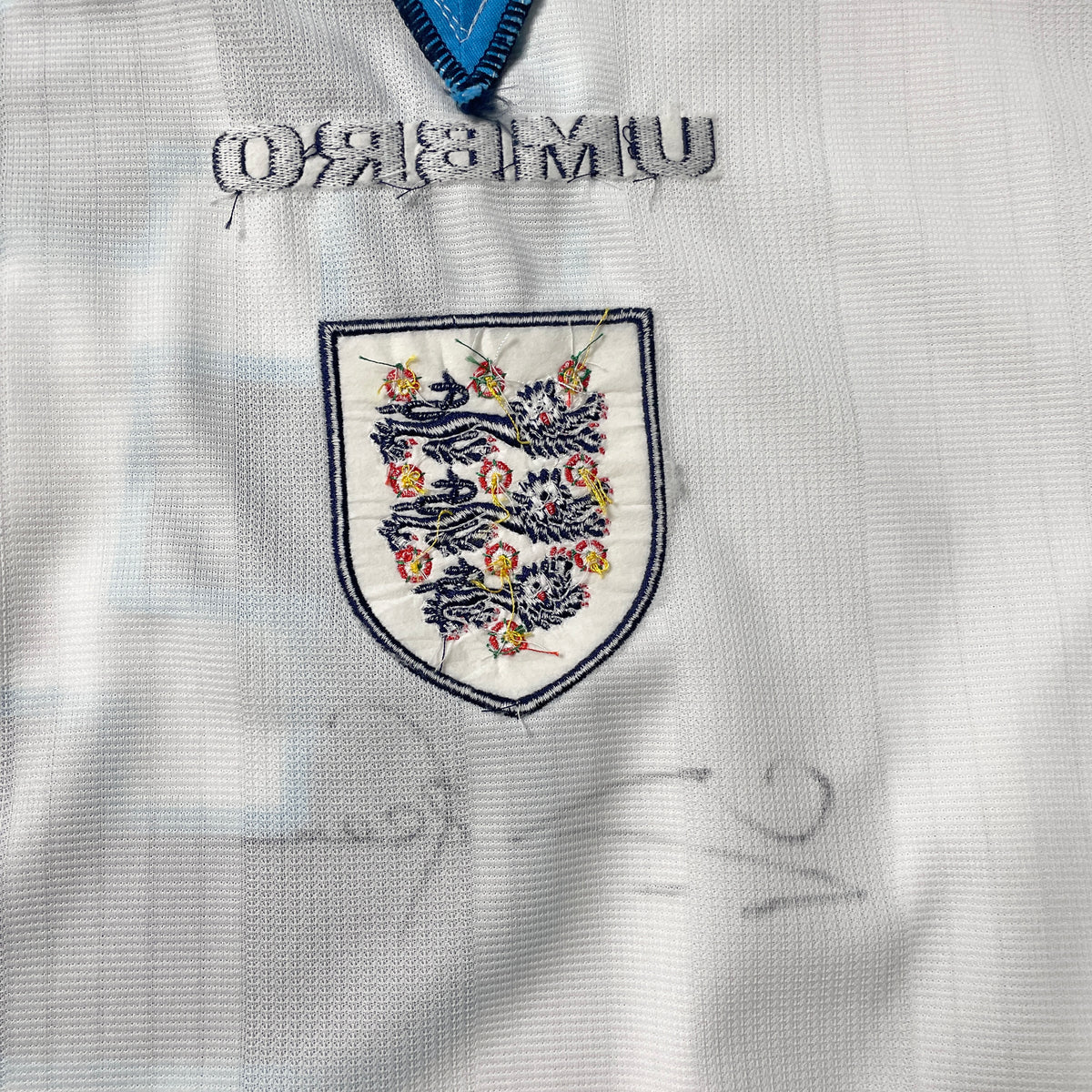【正規選手支給品1995(-1997) UMBRO England home L/S Pearce #3】