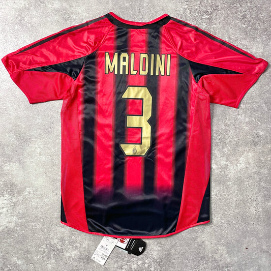 【BNWT正規品2004-2005 adidas AC Milan home MALDINI #3】