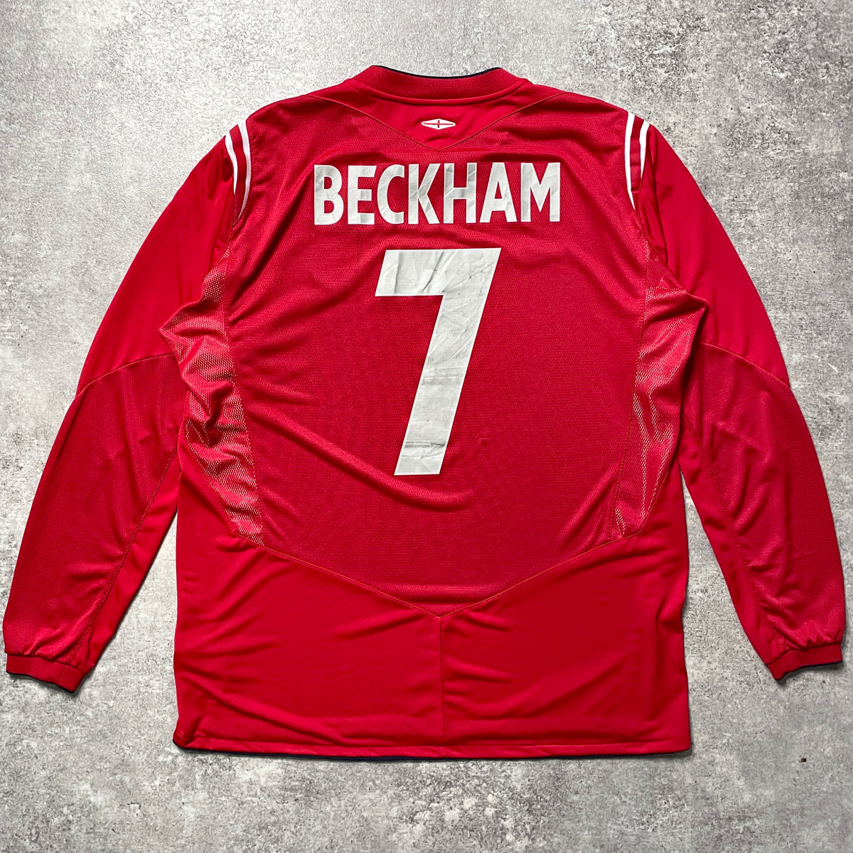 【正規品2004-2006 Umbro England away L/S Beckham #7】