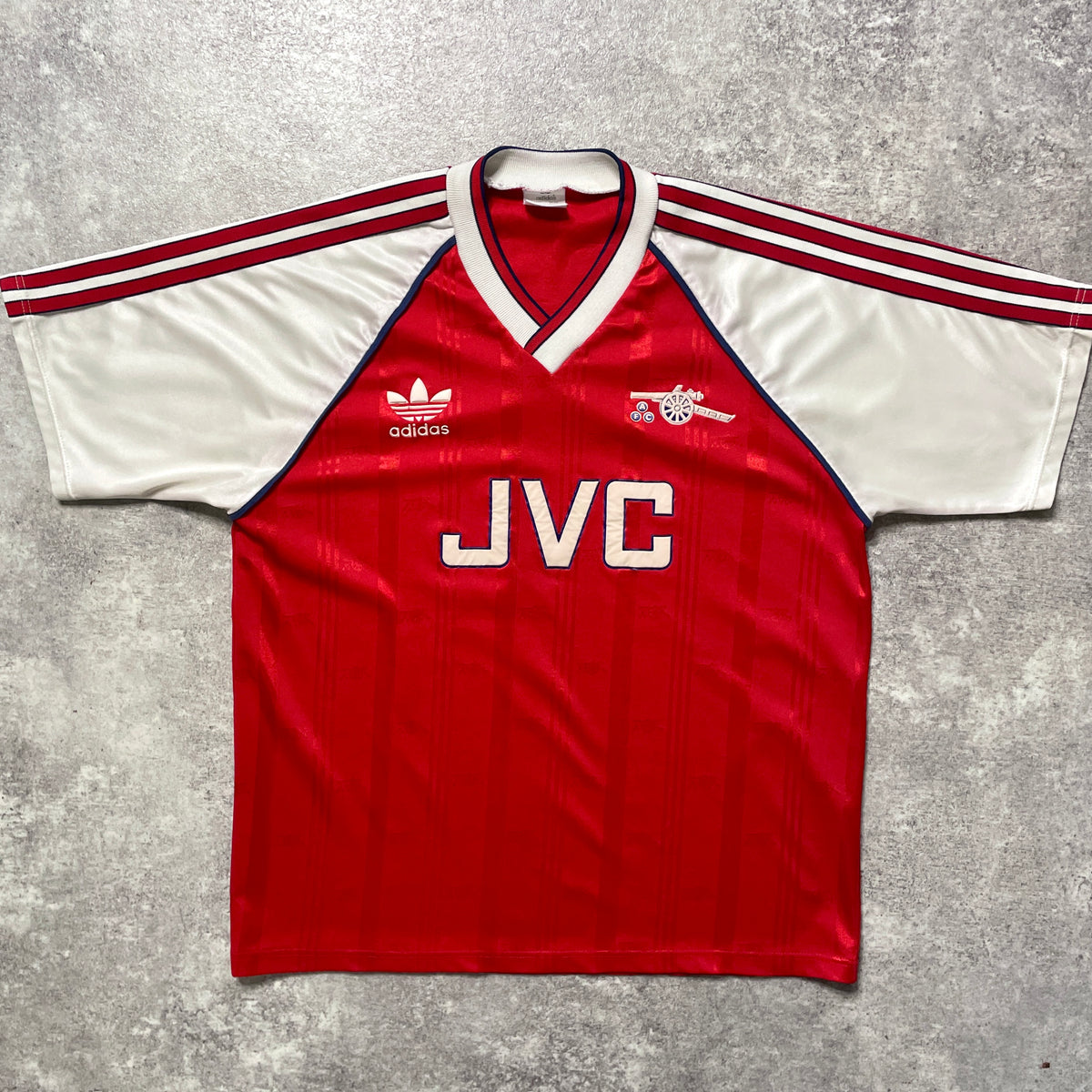 【正規品1988-1990 adidas arsenal home shirt】