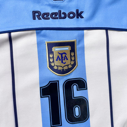 【正規品2000-2001 Reebok Argentina home L/S #16】