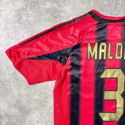 【BNWT正規品2004-2005 adidas AC Milan home MALDINI #3】